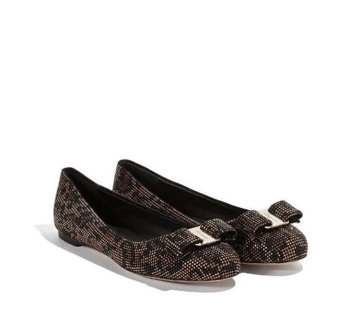 商品Salvatore Ferragamo|Salvatore Ferragamo Ladies Varina Ballet Flats, Brand Size 4.5,价格¥1718,第2张图片详细描述