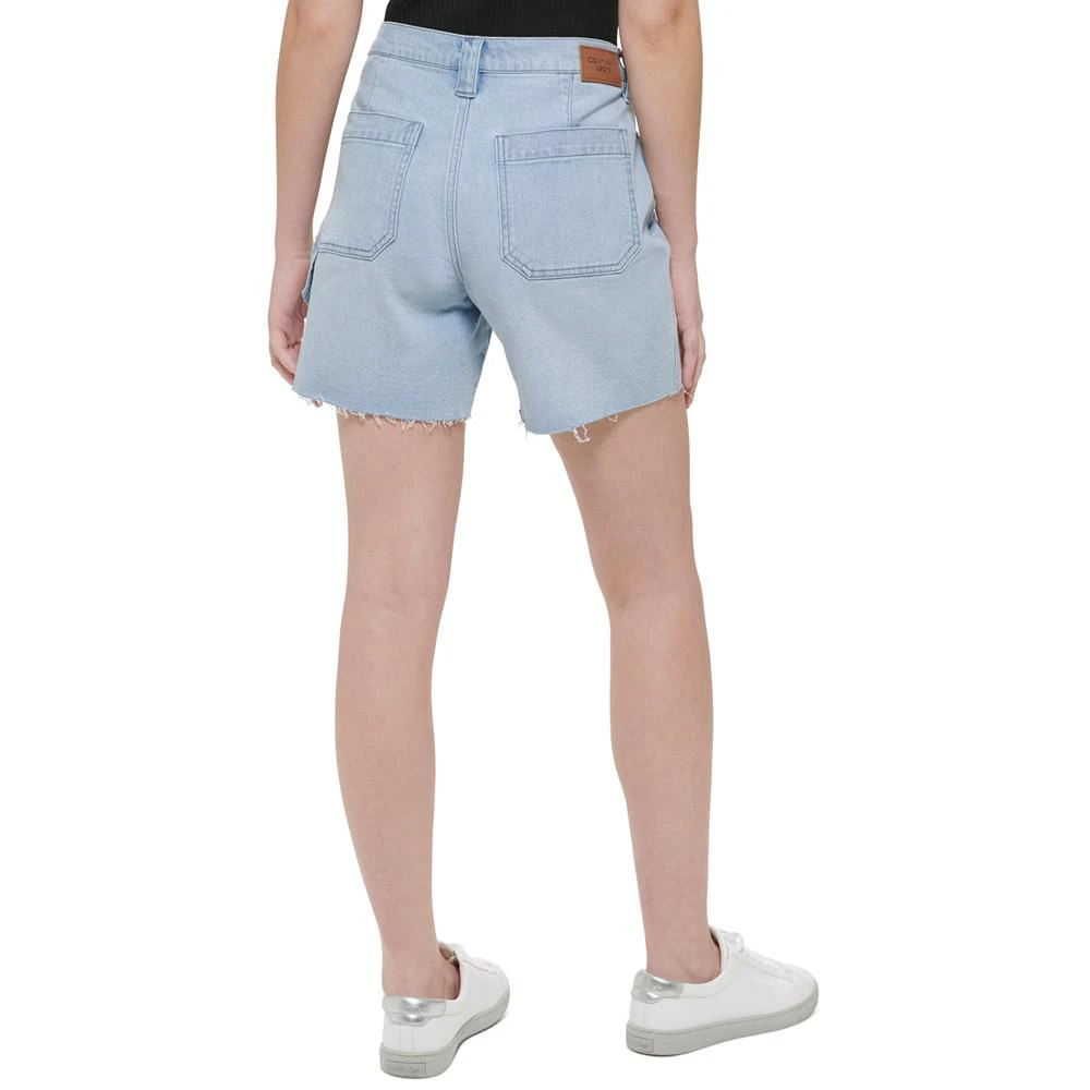 商品Calvin Klein|Women's High-Rise Cutoff Denim Shorts,价格¥212,第2张图片详细描述