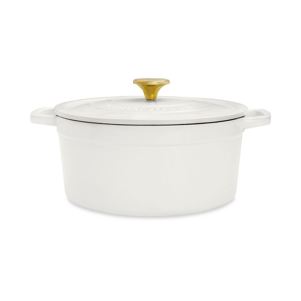 商品Martha Stewart|6-Qt. Dutch Oven 珐琅铸铁锅,价格¥596,第4张图片详细描述