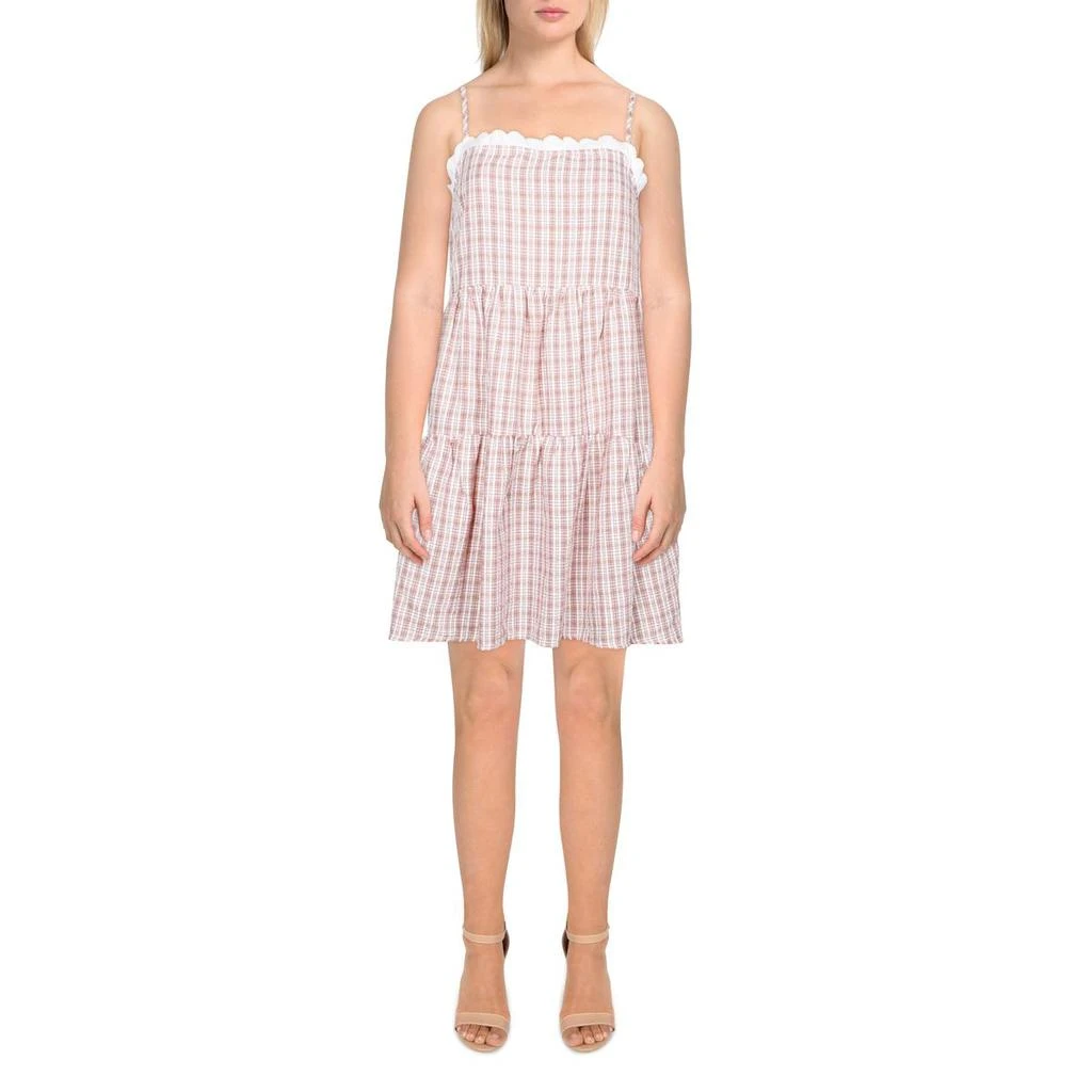 商品Lush|Lush Womens Plaid Eyelet Sundress,价格¥31,第1张图片