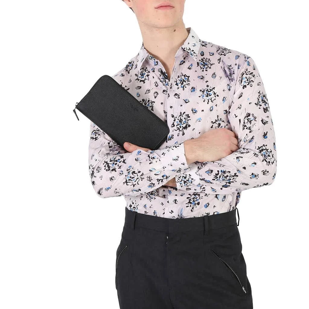 商品Coach|Men's Black Crossgrain Leather Travel Wallet,价格¥494,第2张图片详细描述