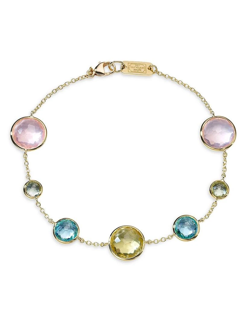 商品Ippolita|18K Gold Lollipop® 7-Stone Link Bracelet in Sorbet,价格¥11922,第1张图片详细描述