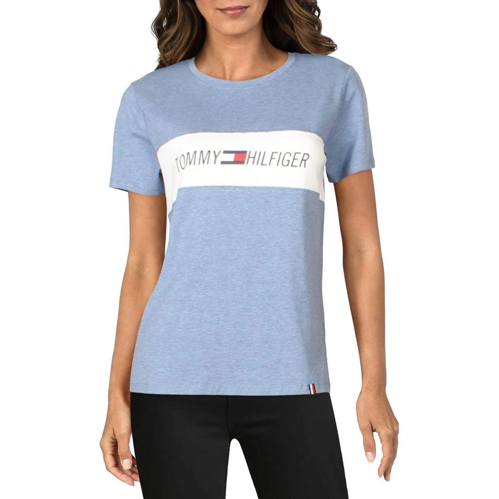 商品Tommy Hilfiger|Tommy Hilfiger Sport Womens Crewneck Knit Logo T-Shirt,价格¥138,第2张图片详细描述