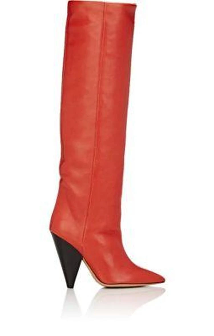 商品Isabel Marant|Laith Leather Knee Boots,价格¥5571,第1张图片