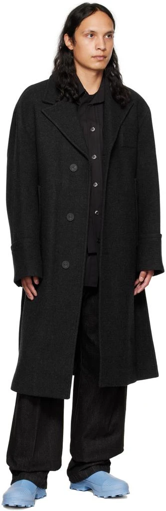 商品Wooyoungmi|Gray Paneled Coat,价格¥4503,第4张图片详细描述