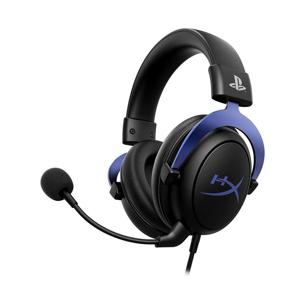 商品HP|4P5H9AA-ABL HyperX Cloud Wired Gaming Headset for PlayStation 4 & 5, Black & Blue,价格¥600,第1张图片