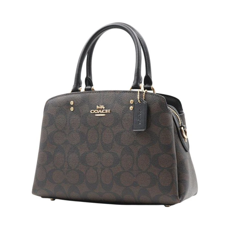 商品Coach|香港直邮COACH蔻驰奥莱款小号女士皮质复古单肩手提戴妃包91146,价格¥2607,第4张图片详细描述