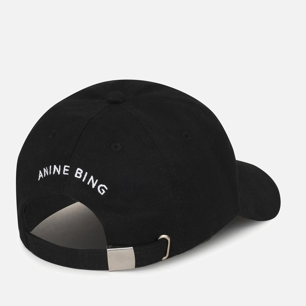 商品ANINE BING|Anine Bing Jeremy Logo Cotton-Twill Baseball Cap,价格¥544,第3张图片详细描述