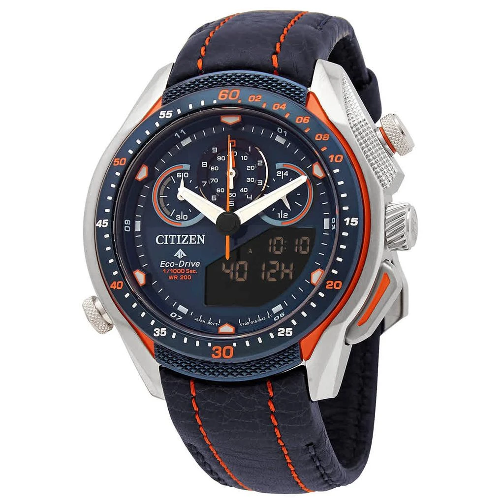 商品Citizen|Promaster Land Perpetual Chronograph Analog-Digital Blue Dial Men's Watch JW0149-10L,价格¥2848,第1张图片