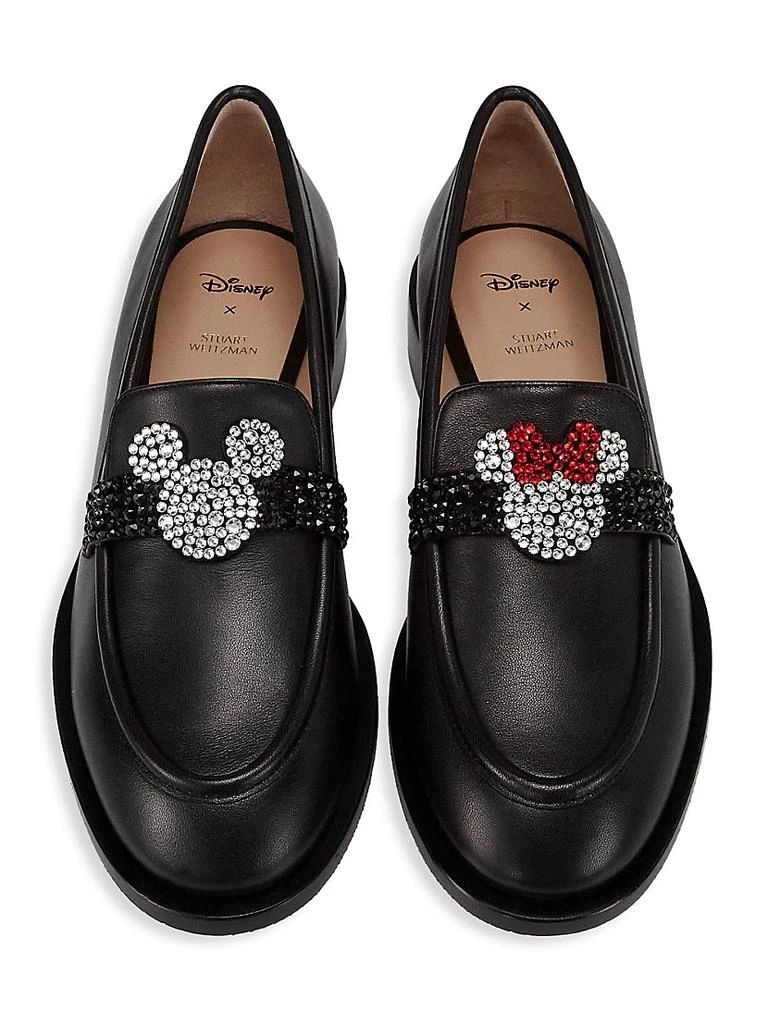 商品Stuart Weitzman|Disney x Stuart Weitzman Palmer Leather Loafers,价格¥4875,第5张图片详细描述