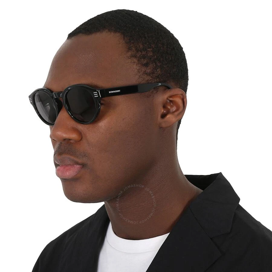 商品Burberry|Dark Grey Round Men's Sunglasses BE4404F 300187 50,价格¥1112,第2张图片详细描述