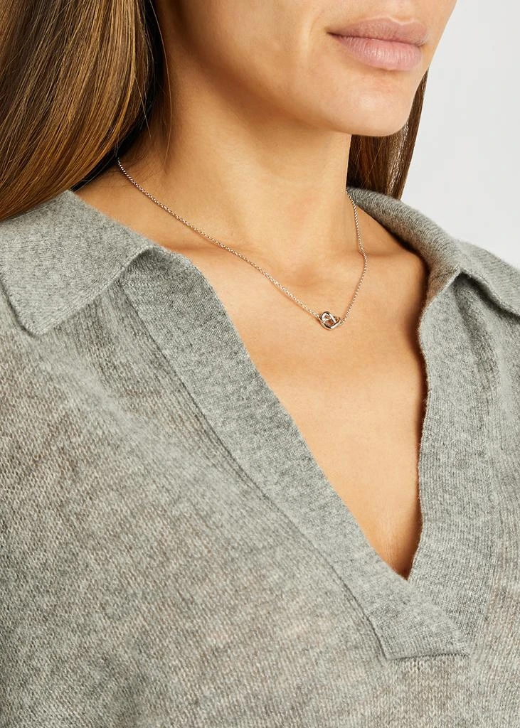 商品Kate Spade|Love Me Knot silver-tone necklace,价格¥464,第2张图片详细描述