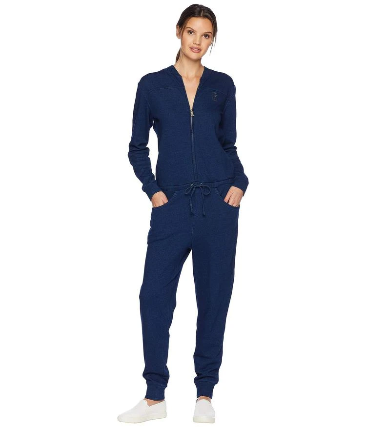 商品Juicy Couture|Denim Indigo French Terry Jumpsuit,价格¥701,第1张图片