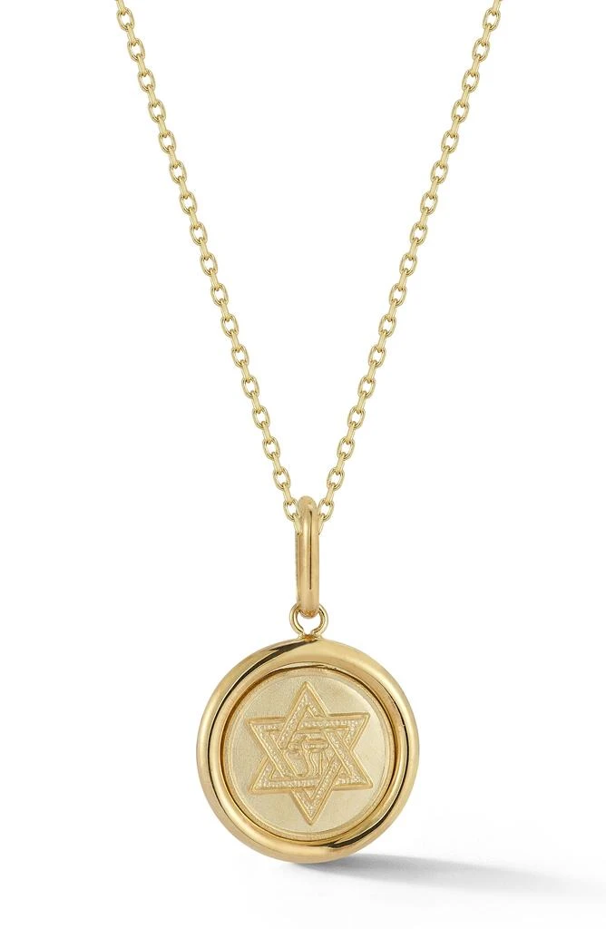 商品Ember Fine Jewelry|14K Yellow Gold Star of David Medallion Pendant Necklace,价格¥4317,第1张图片