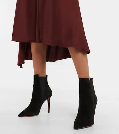商品Christian Louboutin|Astribooty 100绒面革及踝靴,价格¥10897,第4张图片详细描述