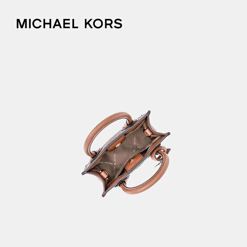 商品[国内直发] Michael Kors|MK女包 MICHAEL KORS 迈克·科尔斯 奢侈品Mercer迷你老花风琴包单肩斜挎包橡果棕35T1GM9C0I BROWN,价格¥1084,第5张图片详细描述