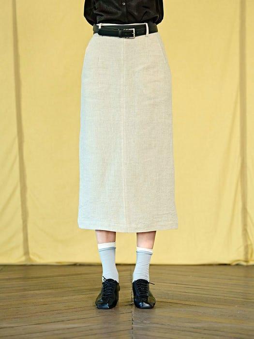商品OUI MAIS NON|Esther Linen Twin-belted Skirts_3 Colors,价格¥1006,第1张图片