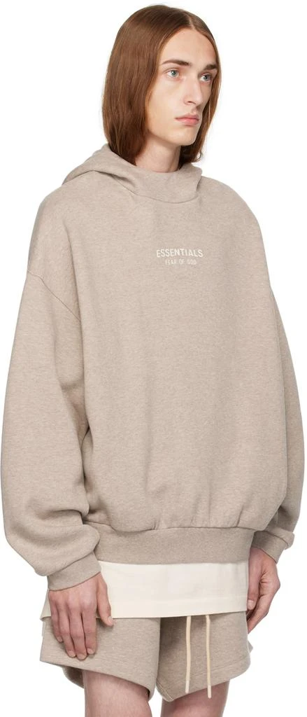 商品Essentials|Beige Bonded Hoodie,价格¥724,第2张图片详细描述