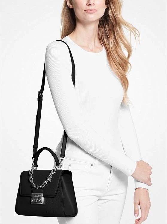 商品Michael Kors|Serena Small Pebbled Leather Satchel,价格¥896,第3张图片详细描述