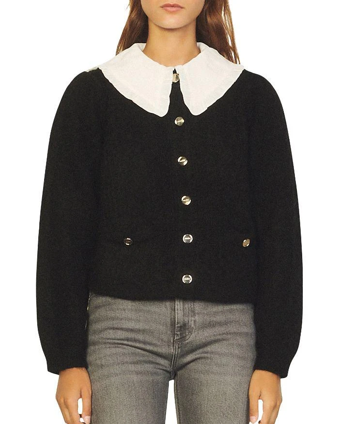 商品Sandro|Royaume Collared Cardigan,价格¥1596,第1张图片
