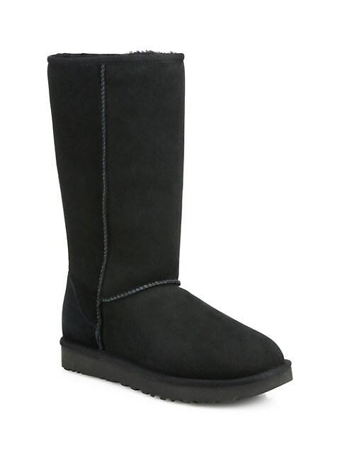 商品UGG|Classic Tall II Shearling-Lined Suede Boots,价格¥1474,第1张图片