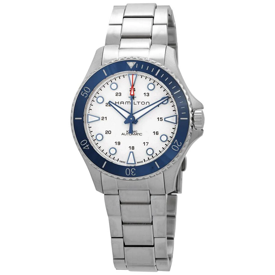 商品Hamilton|Open Box - Hamilton Khaki Navy Scuba Automatic White Dial Men's Watch H82505150,价格¥5025,第1张图片