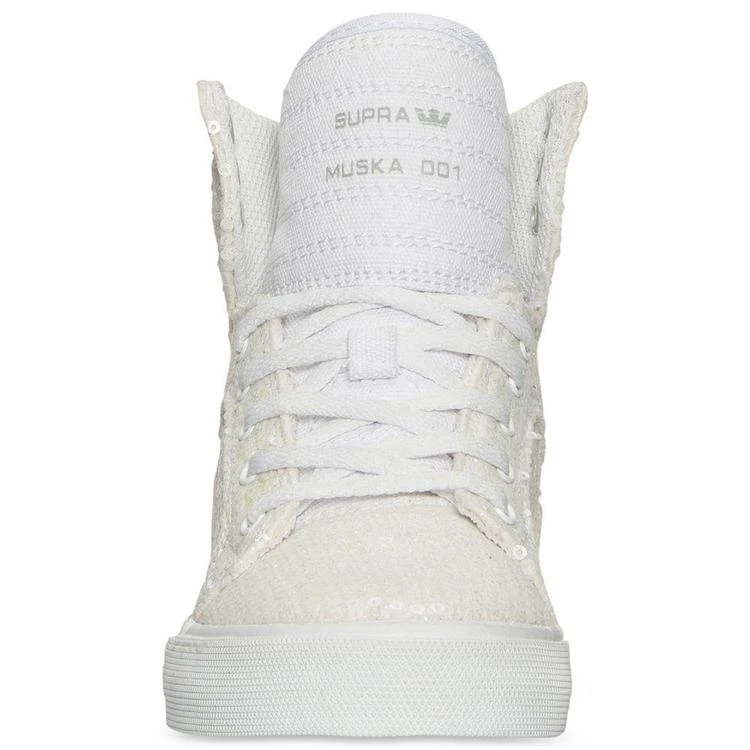 商品Supra|女童Supra Girls' Skytop Sequin High-Top Casual Sneakers from Finish Line,价格¥84,第3张图片详细描述