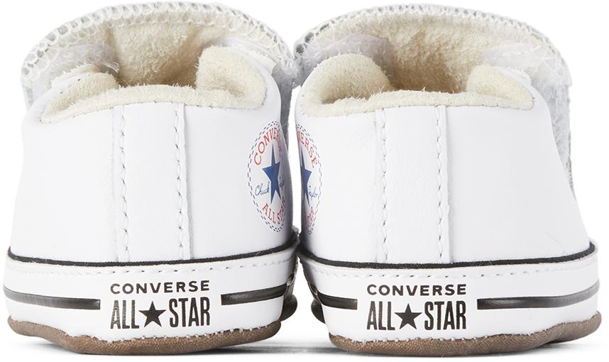Baby White Easy-On Chuck Taylor All Star Cribster Sneakers商品第2张图片规格展示