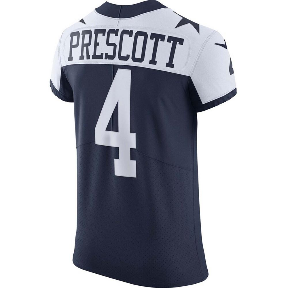 Men's Dak Prescott Navy Dallas Cowboys Alternate Vapor Elite Player Jersey商品第3张图片规格展示