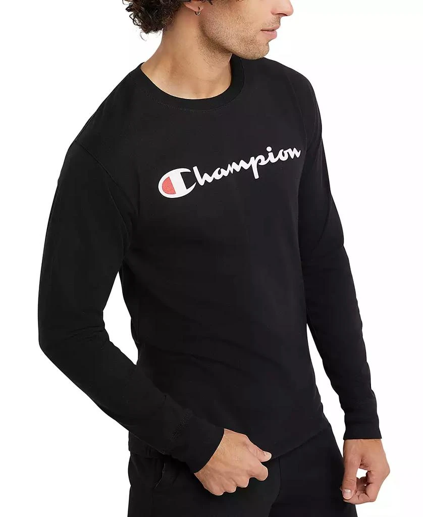 商品CHAMPION|Men's Script-Logo Long Sleeve Tshirt,价格¥137,第3张图片详细描述