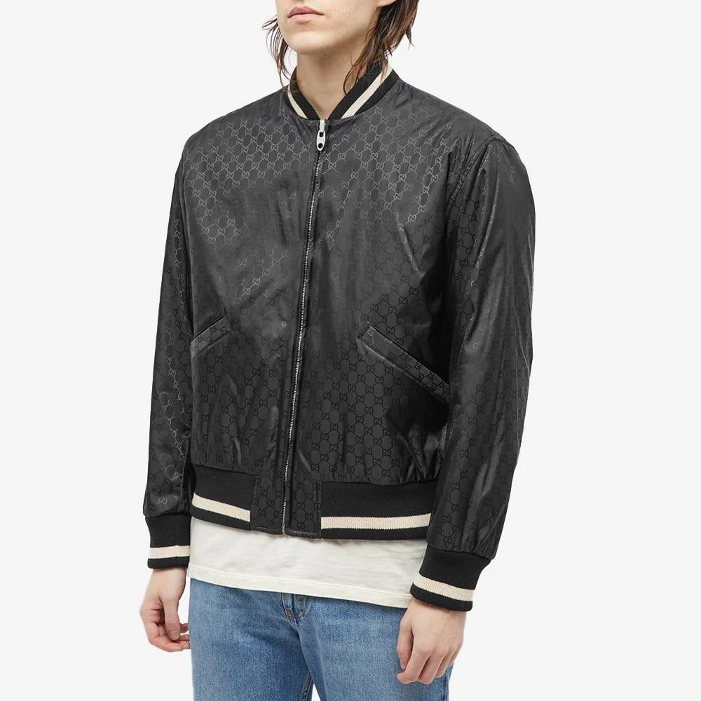 商品Gucci|Gucci Nylon Jaquard Bomber Jacket,价格¥14723,第2张图片详细描述