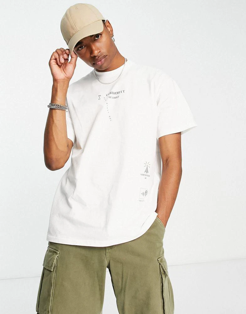 商品Carhartt WIP|Carhartt WIP connect t-shirt in white,价格¥482,第2张图片详细描述