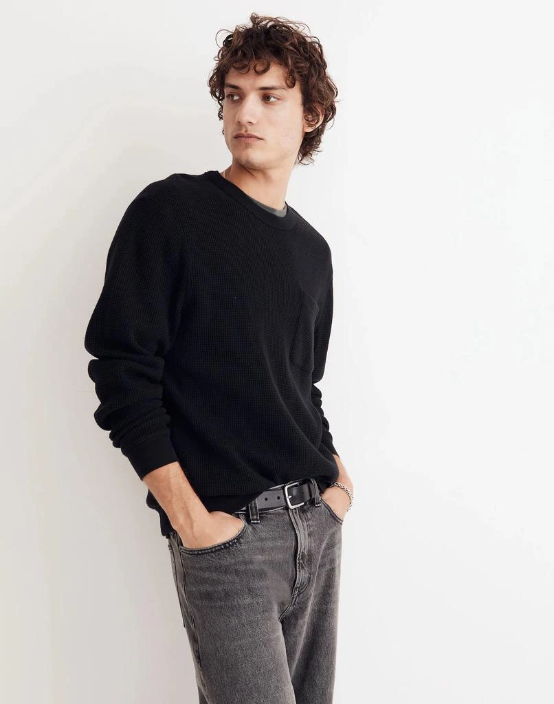 商品Madewell|Waffle-Knit Sweatshirt,价格¥557,第2张图片详细描述