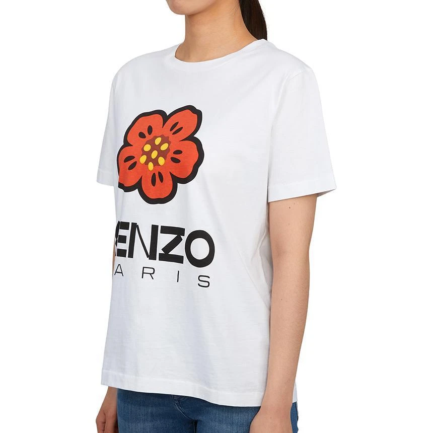 商品[国内直发] Kenzo|圆领套头图案印花短袖 T恤 女款 白色,价格¥1088,第4张图片详细描述