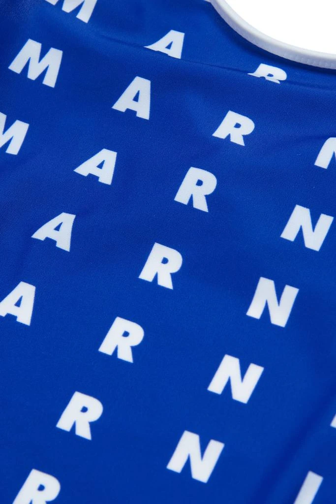 商品Marni|Mm10f Swimsuit Marni Blue One-piece Swimming Costume In Lycra With Allover Logo,价格¥682,第3张图片详细描述