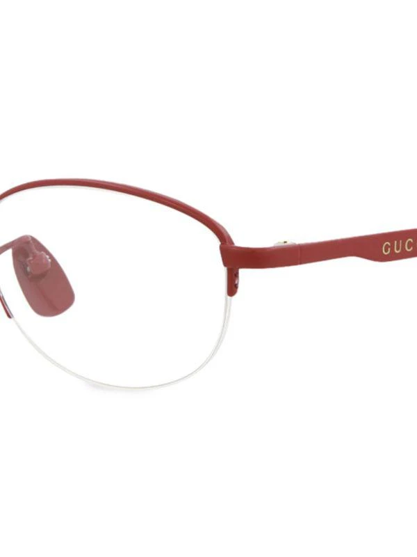 商品Gucci|53MM Oval Eyeglasses,价格¥1204,第3张图片详细描述