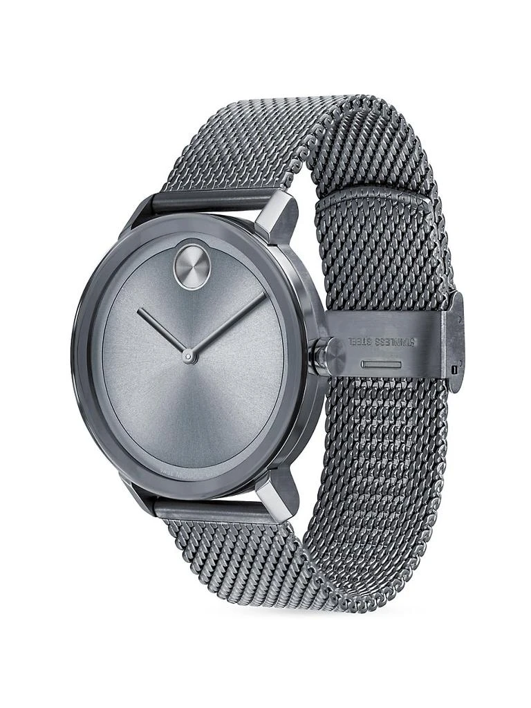 商品Movado|BOLD Evolution Ionic Plated Grey Steel Bracelet Watch,价格¥5211,第2张图片详细描述