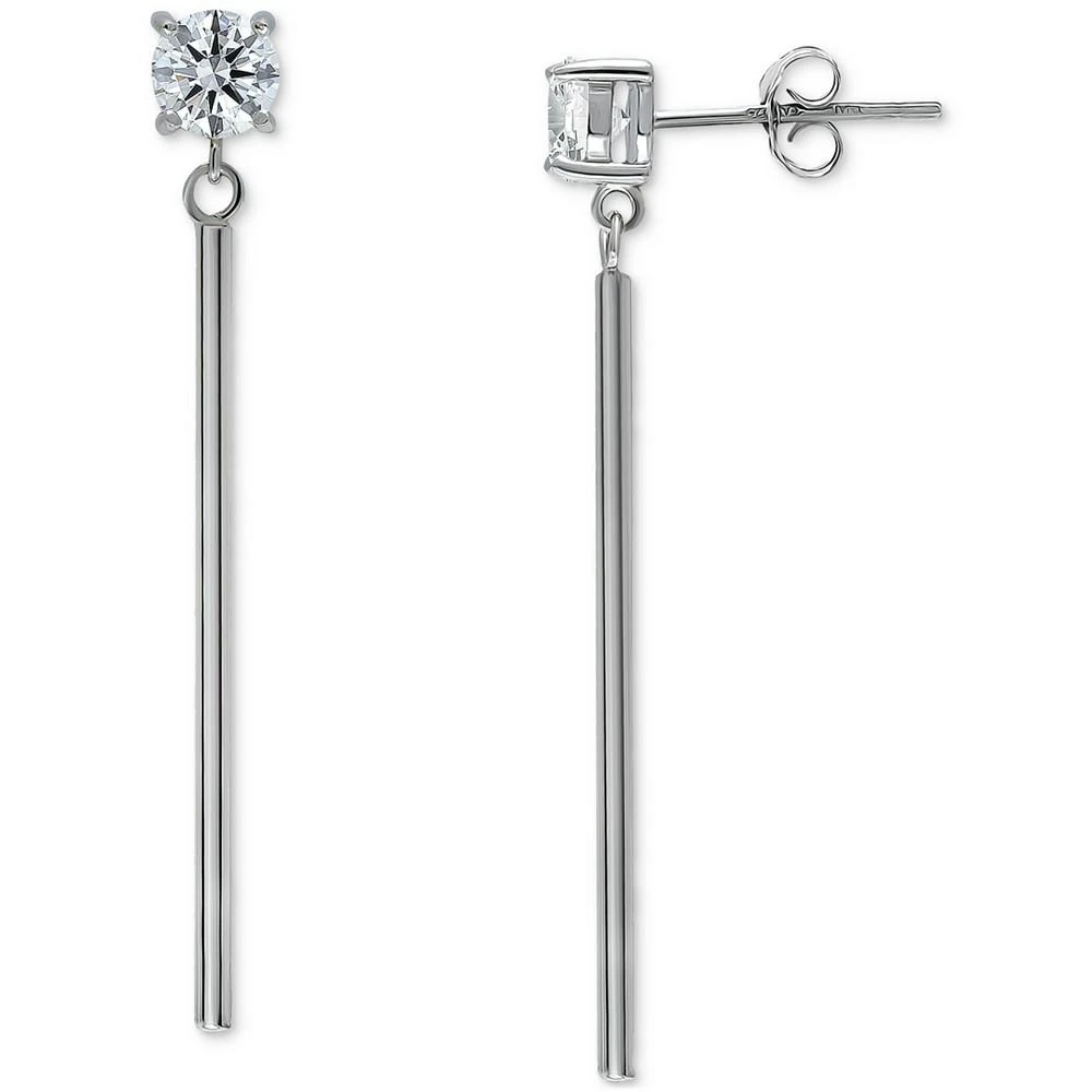 商品Giani Bernini|Cubic Zirconia Vertical Bar Drop Earrings, Created for Macy's,价格¥113,第3张图片详细描述