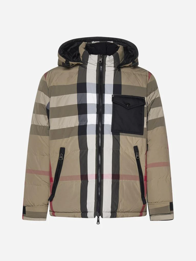 商品Burberry|Rutland check print reversible down jacket,价格¥11564,第1张图片