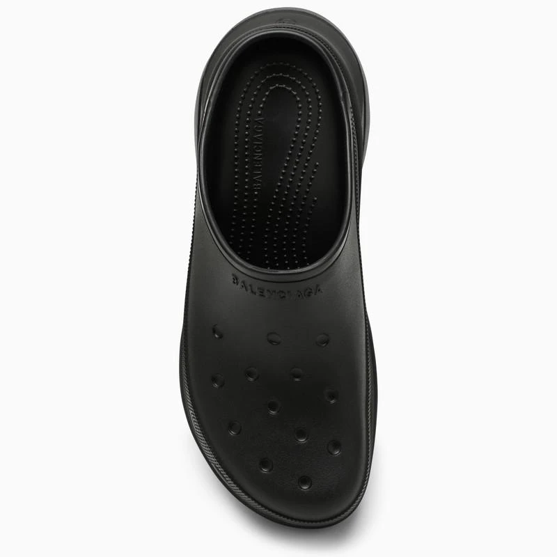 商品Balenciaga|Crocs black rubber slip-on sandal,价格¥4059,第3张图片详细描述