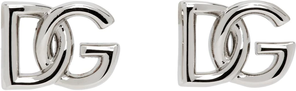 商品Dolce & Gabbana|Silver 'DG' Logo Earrings,价格¥1679,第1张图片