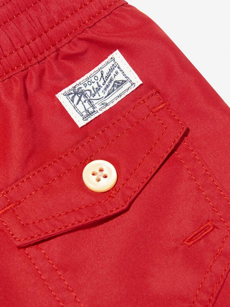 商品Ralph Lauren|Baby Boys Logo Swim Shorts in Red,价格¥534,第4张图片详细描述