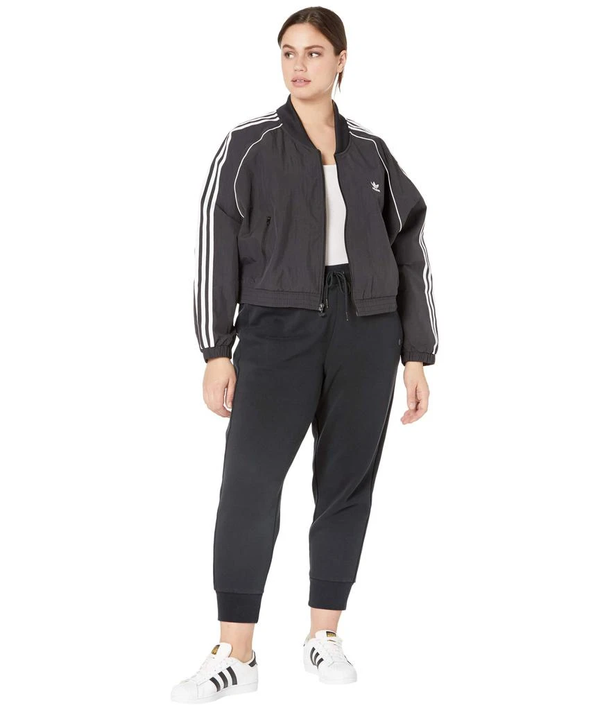 商品Adidas|Plus Size 3-Stripes Short Track Top,价格¥345,第4张图片详细描述