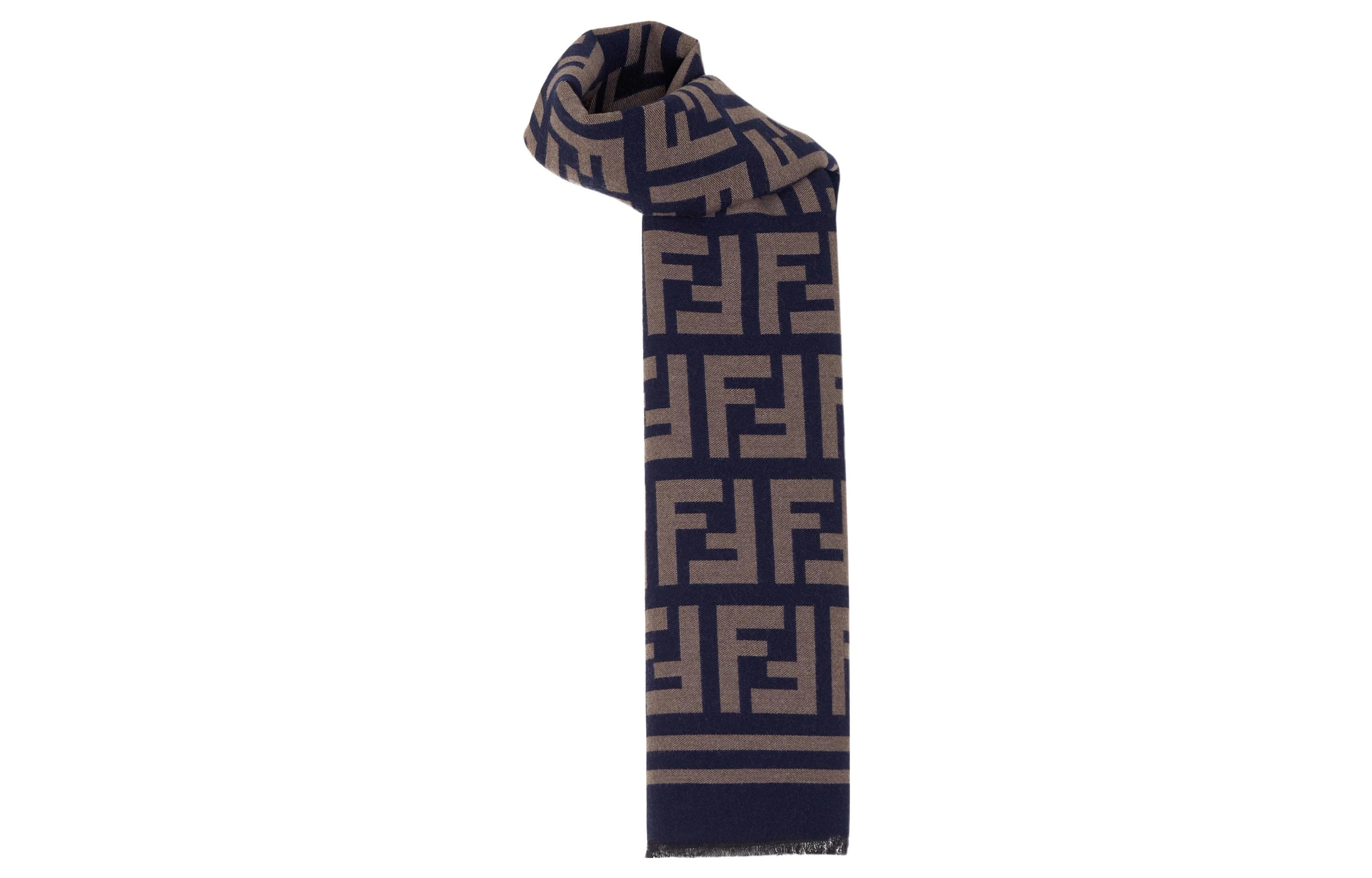 商品[国内直发] Fendi|芬迪 潮流优雅经典Logo保暖 绒线围巾 男款,价格¥4774,第3张图片详细描述
