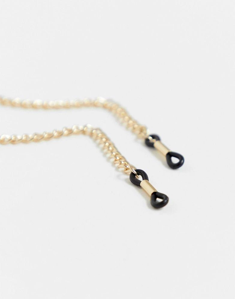 商品ASOS|ASOS DESIGN sunglasses chain in gold tone,价格¥47,第2张图片详细描述