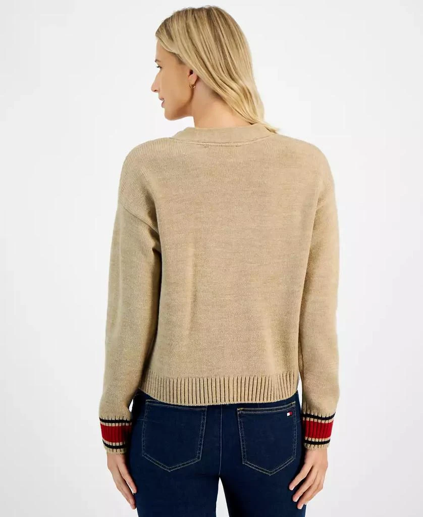 商品Tommy Hilfiger|Women's Cable Knit Front Button Cardigan,价格¥340,第2张图片详细描述