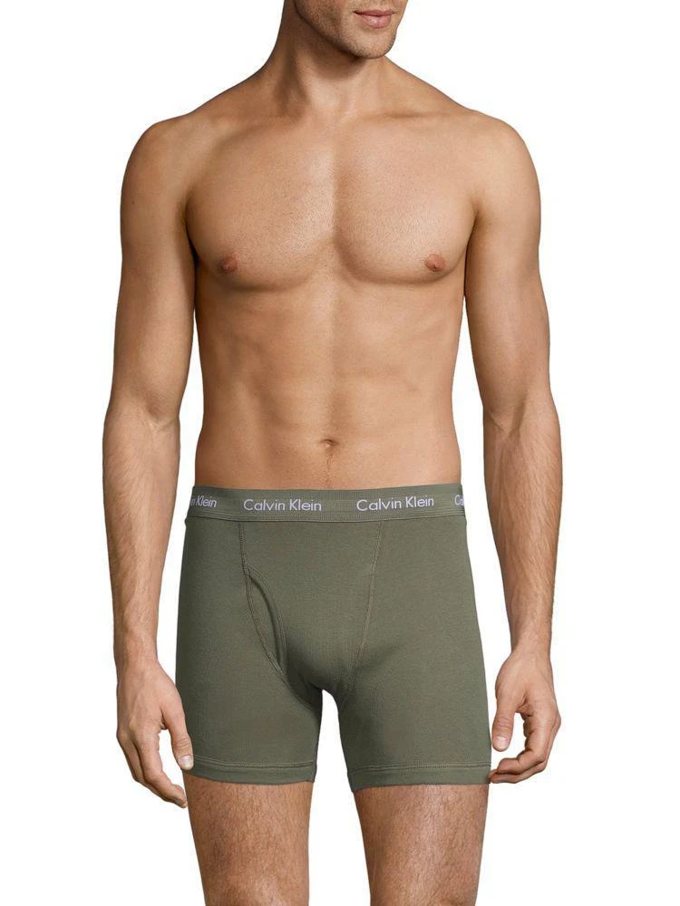 商品Calvin Klein|4-Pack Classic-Fit Cotton Boxer Briefs,价格¥188,第2张图片详细描述