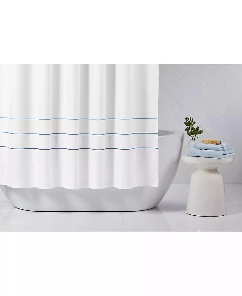 商品Hotel Collection|Borderline Shower Curtain, Exclusively at Macy’s,价格¥89,第3张图片详细描述