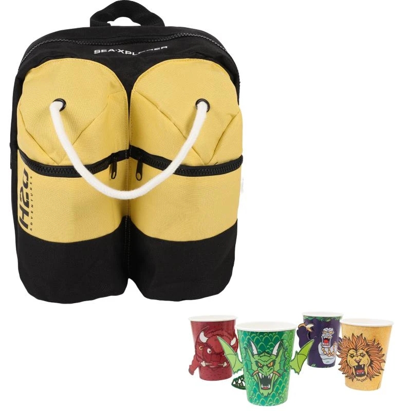 商品SUCK UK|Party animals fold out disposable cups and scuba diving back pack set,价格¥984,第1张图片