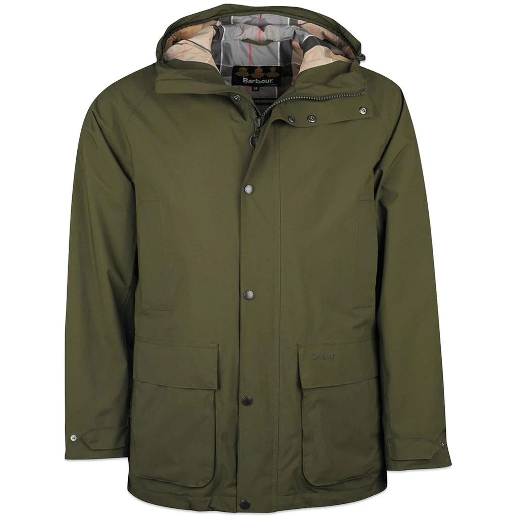 商品Barbour|Barbour Waterproof Hooded Bedale - Olive,价格¥1929,第1张图片